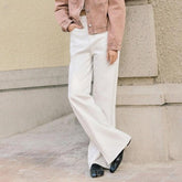 Raw Edge Wide-Leg Pant